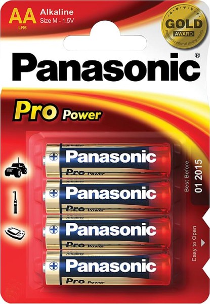 Batterie Panasonic PRO Power LR6 AA Mignon 1 Pack mit 4 Stk.