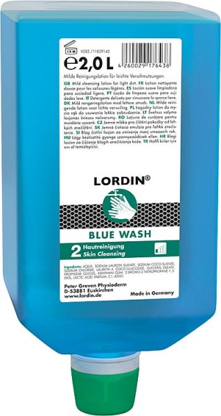 Waschlotion Lordin Blue Wash Varioflasche a 2 Liter