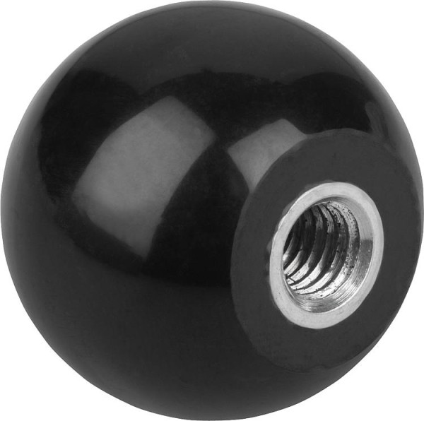 Kugelknopf mit Gewindebuchse Innengewinde M 10, Form E, Durchmesser 32mm