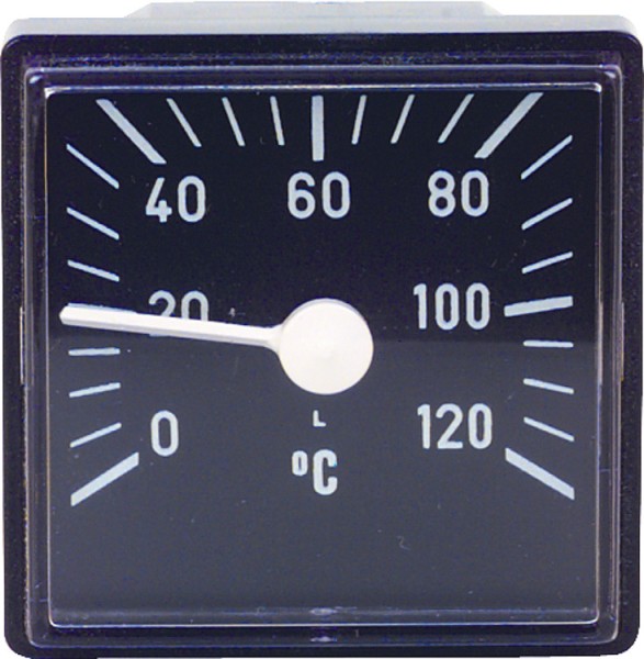 Fernthermometer Typ D quadratisch 0° bis120° C