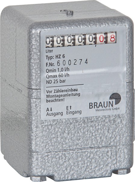 Ölzähler Braun HZ 6 Ölmengenzähler