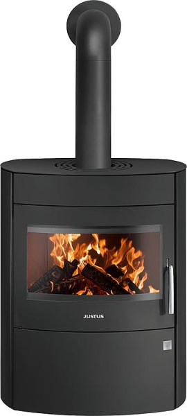Justus Kaminofen Agero 2.0, 7KW Stahl Schwarz Korpus Stahl Schwarz