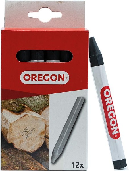 Signierkreide Oregon schwarz, Länge 120mm, D: 12mm VPE 12 Stück