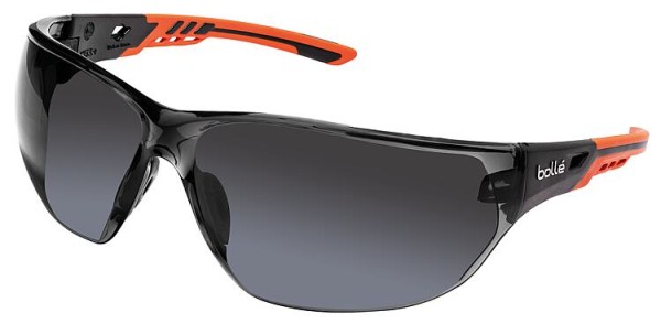 Schutzbrille NESS+ Rahmen orange / schwarz ? Rauchglas PC NESSPPSF