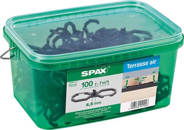 Abstandhalter SPAX Fugenbreite 6,5mm, passend für ca. 7,0m2, 1 Henkelbox mit 100