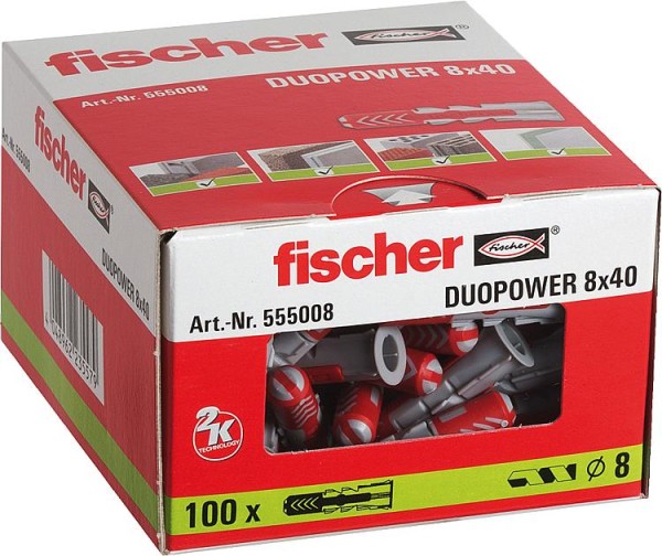 Dübel Fischer Duopower 8 x40, VPE = 100Stück 555008