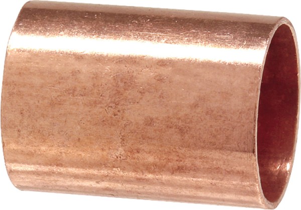 Kupferlötfitting Schiebemuffe i/i ohne Anschlag Typ 5270 S 18 mm Kupfer