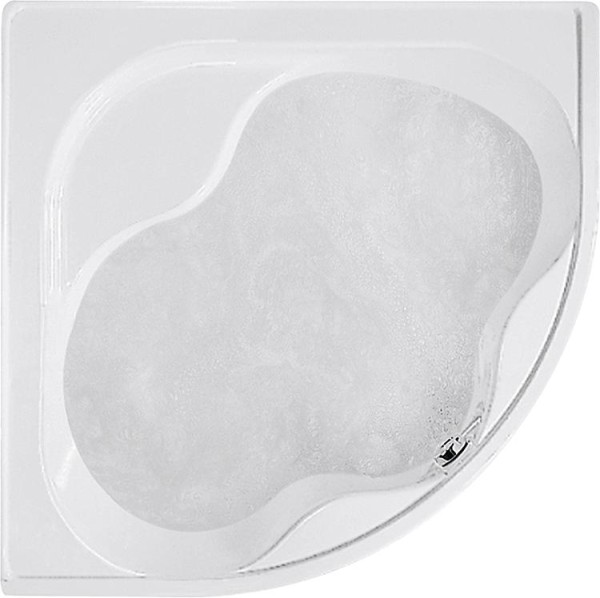 Eck-Badewanne EMBER 1390x400x1390 mm Inhalt: 230 l Acryl, weiß
