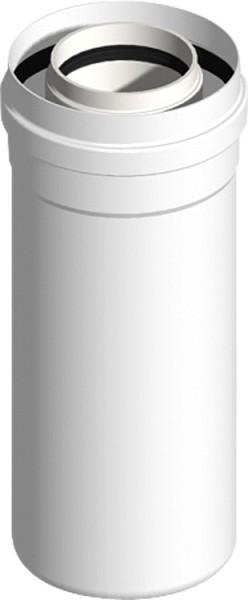 Kunststoff Abgassystem Rohr 250 mm, kürzbar, konzentrisch - DN 60/100 Abgasrohr