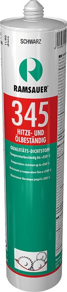 Silikon Öl-Beständig 345 dauerelastischer Dichtstoff neutral vernetzend schwarz Ramsauer 4900303