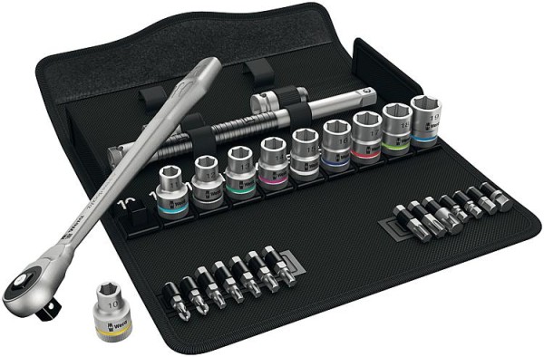 Steckschlüsselsatz WERA Zyklop 28-teilig 1/2" metrisch mit Durchsteckvierkant