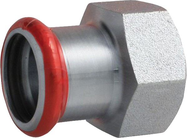 C-Stahl Pressfitting M-Kontur Übergangsmuffe IG 28mm x1/2''