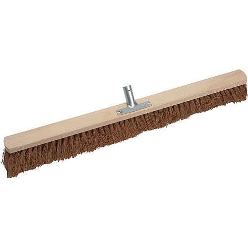 Saalbesen 80cm Holz 7-Reihig Kokos-Bestückung mit Metallhalter