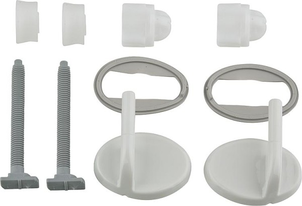 Universal Kunststoffschanier für WC-Sitz Trend Farbe: weiß