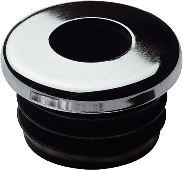 Urinalverbinder für Einlocheinlauf (Standard) Gummi schwarz mit Rosette 18.5mm D