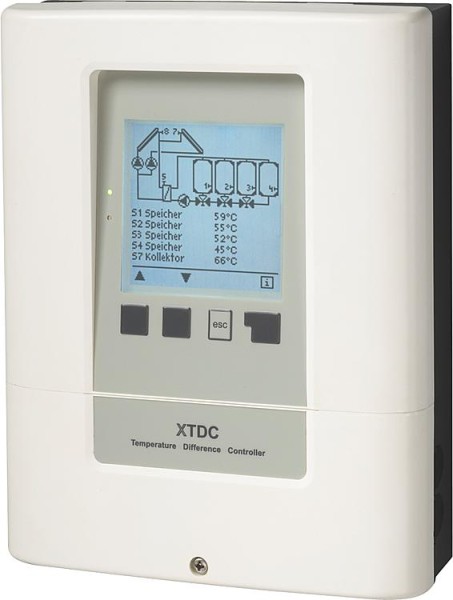 Temperatur-Differenz-Controller XTDC (V2), 8 Sensoreingänge