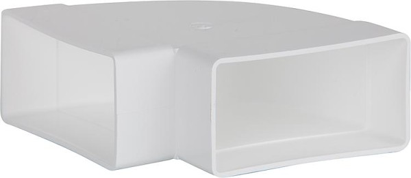 Flachkanalbogen FLB 100 H 110 x 55 mm waagerecht Kunststoff weiß Helios
