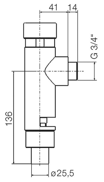 Ablaufgarnitur Benkiser komplett für WC-Druckspüler Modell 877