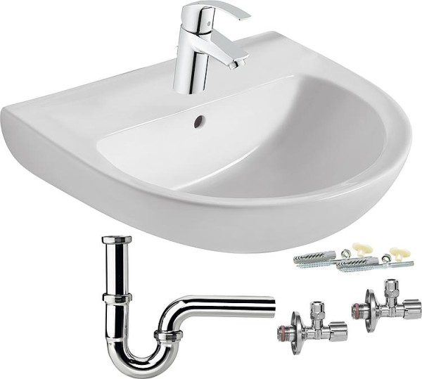 Markenpaket Waschtisch-Set Ideal-Standard,Grohe, Viega, Schell, Fischer