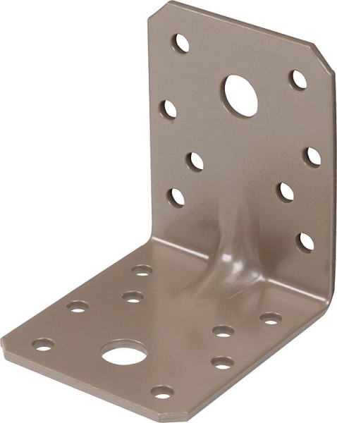 Schwerlast-Winkelverbinder mit Sicke DURAVIS® 70 x 70 x 55 mm, Material: Stahl, sendzimirverzinkt, O