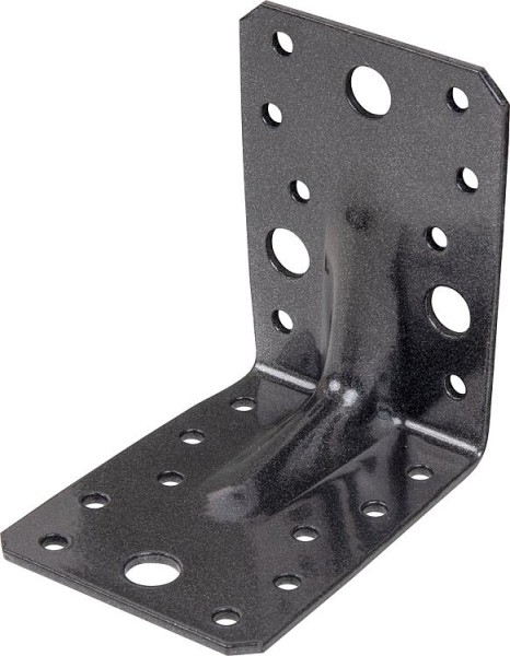 Schwerlast-Winkelverbinder 90 x 90 x 65 mm, mit Sicke DURAVIS®, Material: Stahl, sendzimirverzinkt,