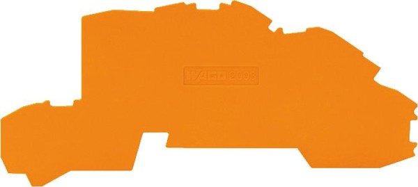 Abschluss- und Zwischenplatte 0,8 mm dick orange / VPE 25 St.