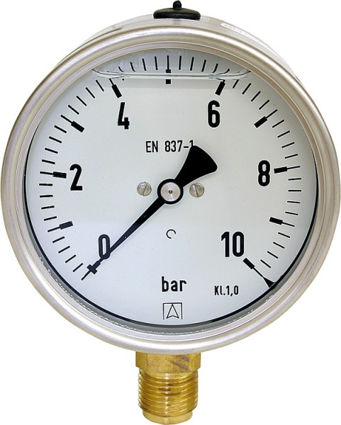 Glyz. Manometer -1/+1,5 bar 100mm G 1/2"