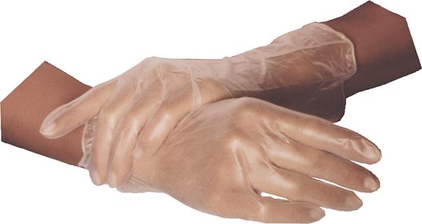 Vinyl-Handschuh puderfrei ,,IDEAL'' weiß, Größe XL / VPE 100 St.
