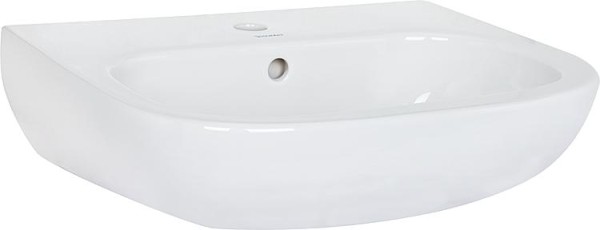 Waschtisch Duravit D-Code 600 mm mit Überlauf, 1 Hahnloch, weiss