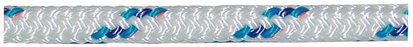 GEWA-Faserseil, Yachttau geflochten d= 6 mm, Länge 10 m Farbe blau-weiß