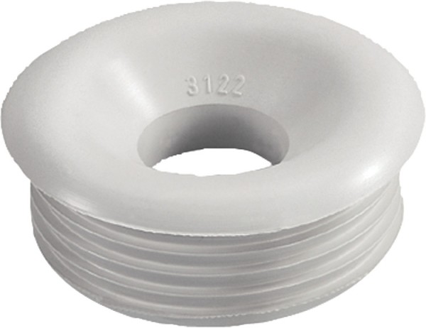 Gummi-Spülrohrverbinder hell für Druckspülrohr D=28/32mm Anschluss=55mm/ mit Ros