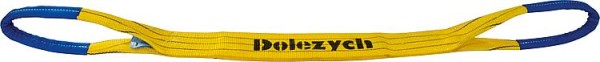 Hebeband aus Polyester DIN EN1492-3, zweilagig Gelb, 90x7mm, Länge 2m