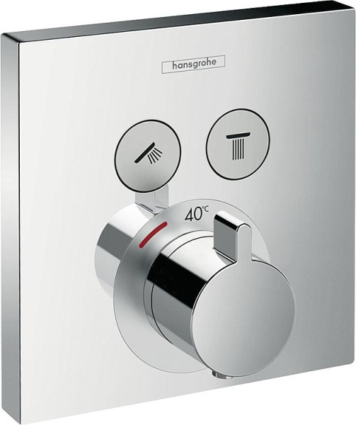 UP-Thermostat Hansgrohe ShowerSelect, Fertigset, 2 Ver- braucher,chrom