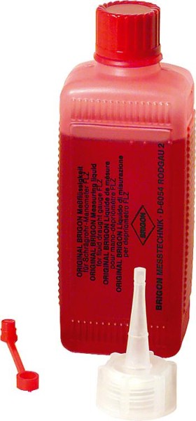 Brigon Schrägrohr Manometer Ersatzflüssigkeit 100 ml rot Typ 4329