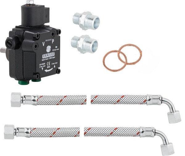 Suntec Ölpumpe Set AL 35 C 9540 ersatz 9545 + Ölschläuche Anschlussnippel Dichtung