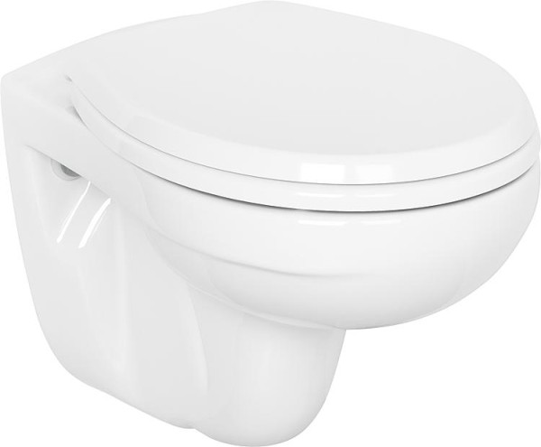 WC Kombi Pack Ideal Standard Eurovit spülrandlos weiß Wand Tiefspül WC + WC Sitz