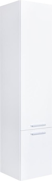 Hochschrank Serie MAA 2 Türen weiß Hgl. Anschlag links 350x1585x370 mm