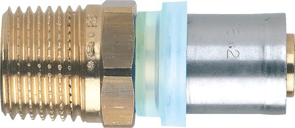 Pressfitting EVENES für MSVR Übergangsstück mit AG 16x2mm - 1/2", TH-Kontur