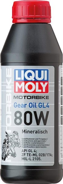 Motorrad-Getriebeöl LIQUI MOLY Gear Oil GL4 80W 500ml Flasche