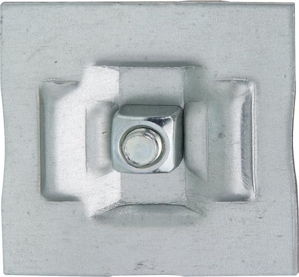 Klemmhalter Typ 10-5170 für Röhren- Schmalsäuler verzinkt, weiß lackiert