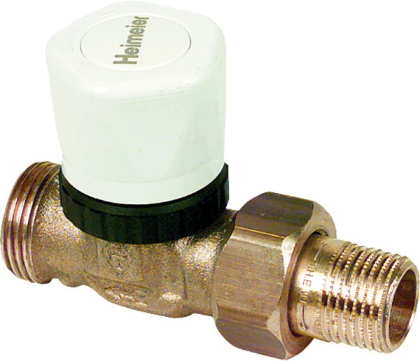 Heimeier Vorlauf Regulierventil DN 15 mit Thermostat Oberteil Anschl. RP 1/2" Verschraubung