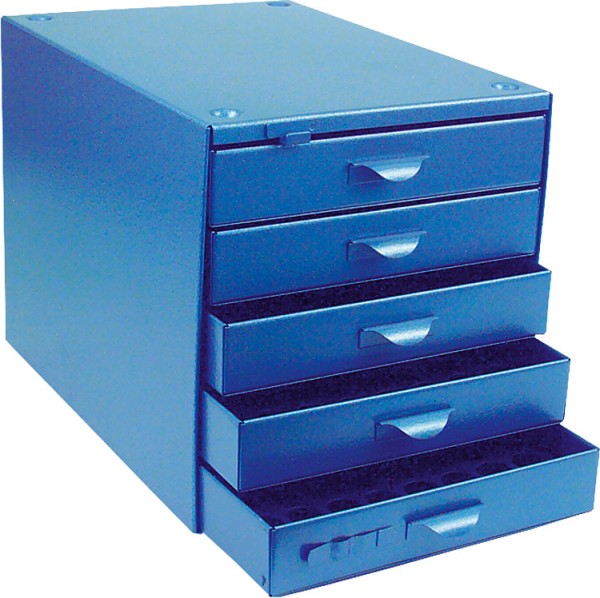 Düsenschrank Steinen für 480 Düsen Stahlblech blau 245 x 230 x 330 mm ohne Öldüsen