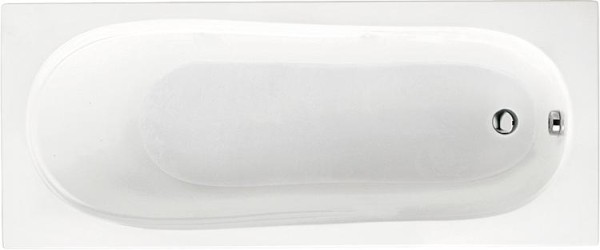 Körperform Badewanne EKON BxHxT: 1600 x 435 x 700mm Inhalt: 110l Acryl weiß