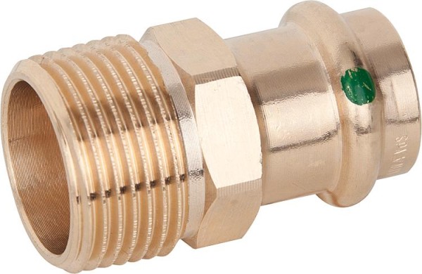 Sanpress Übergangsstück Modell 2211, mit V-Contur 12 mm x 3/8" AG Viega