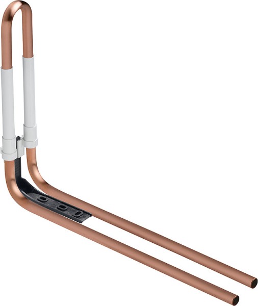 Winkel-Profi + Rohrbogeneinheit für den Heizkörperanschluß vom Fußboden, Kupfer Rohr 15 x 1 mm