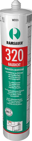 Ramsauer Silikon Baudicht 320 weiß Hybrid-Dichtstoff 310ml lebensmittelgeprüft 3100302