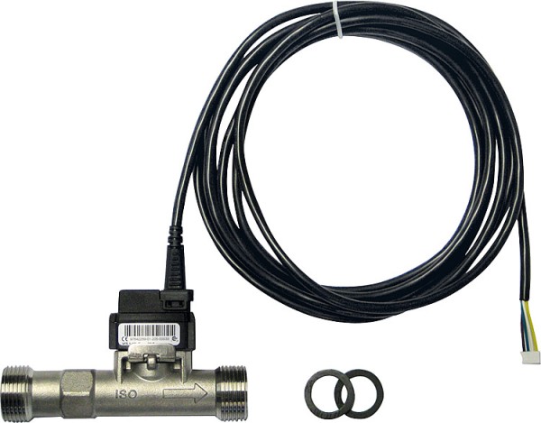 VFS-Kombisensor 2-40l/min, 0-100°C, 3/4"AG, Edelstahl