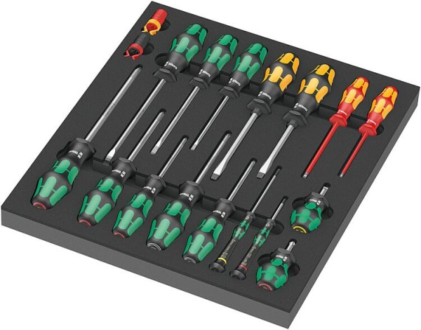 Schraubendreher Set WERA 18-teilig in Schaumstoffmodul