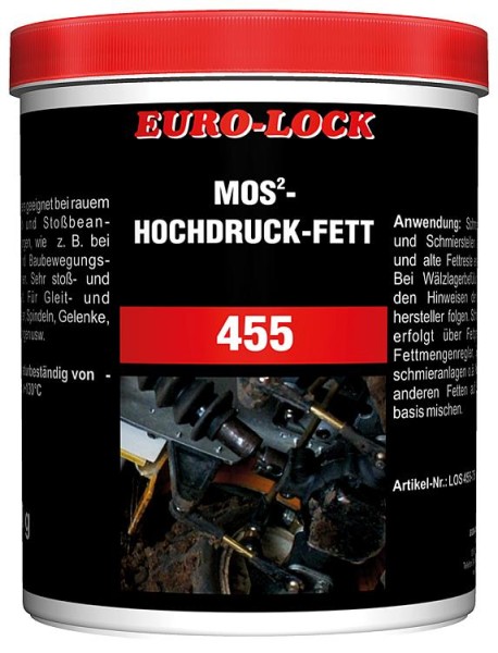 MoS²-Hochleistungsmehrzweckfett EURO-LOCK LOS 455 750g Dose