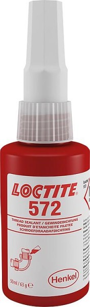Gewindedichtung mittelfest/langsamhärtend LOCTITE 572, 50ml Dosierflasche